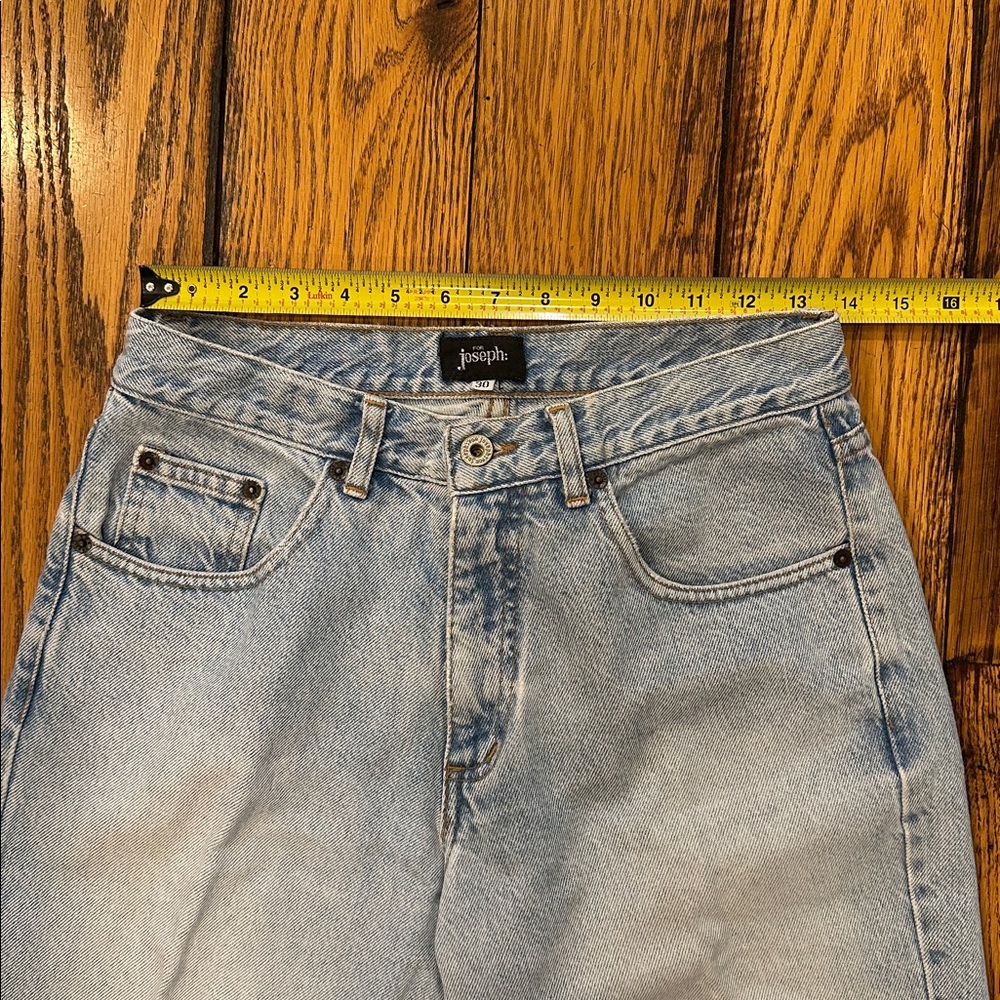 FOR JOSEPH VINTAGE💗 LIGHT WASH STRAIGHT LEG HIGH WAIST WOMENS BLUE JEANS SIZE 30 - Picture 4 of 12